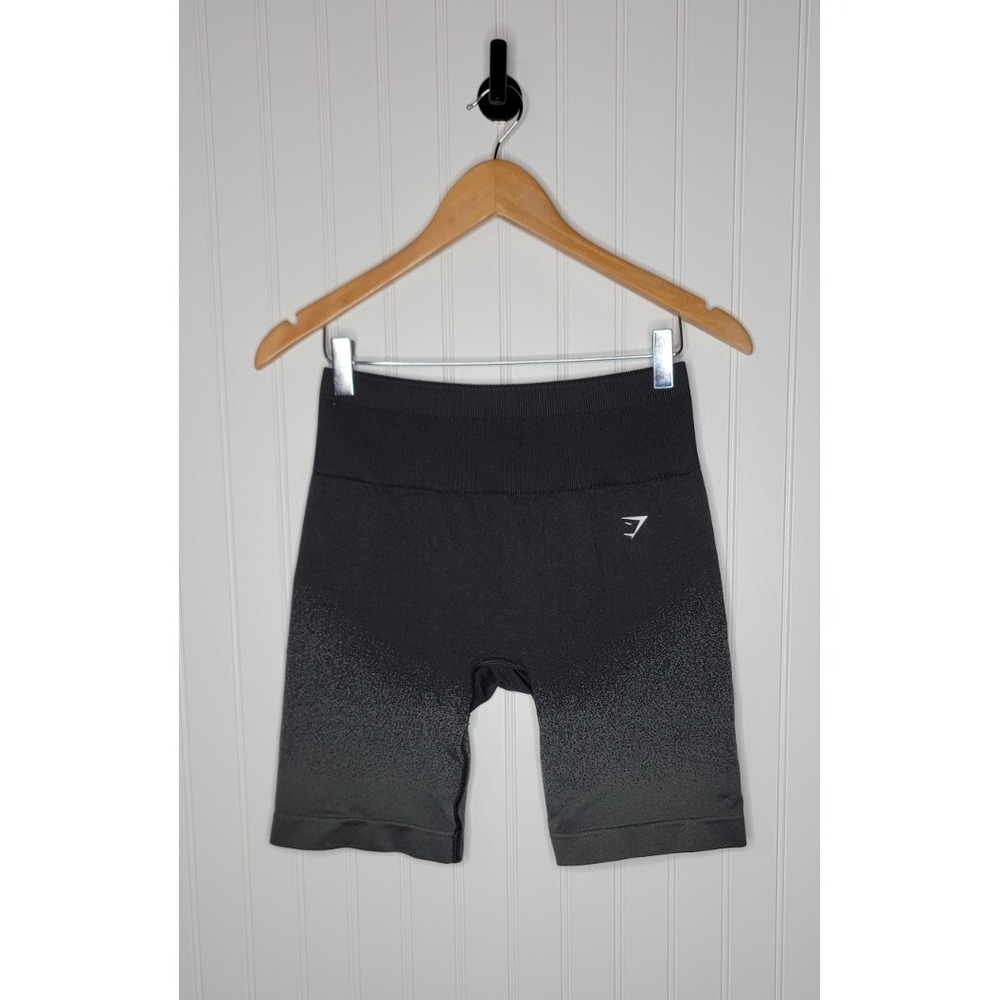 Gymshark Adapt Seamless Shorts Black /Green Ombre Women's Size Medium